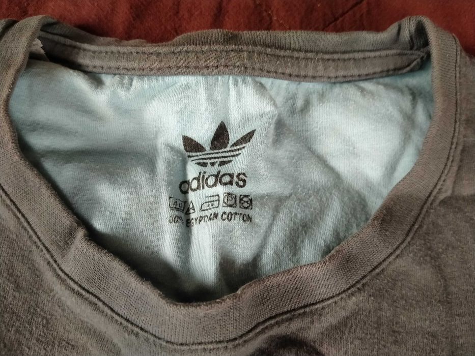 Adidas, koszulka/tshirt męska, grafitowa, Super, Polecam