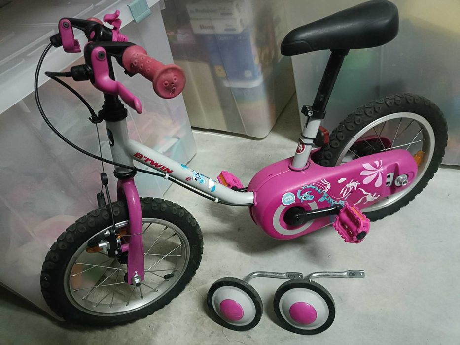 Bicicleta menina de 14" 3-6 anos BTWIN