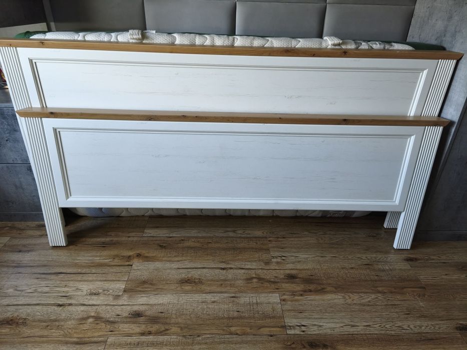 Łóżko BRW Jasmin II 180x200 Modrzew Biały –