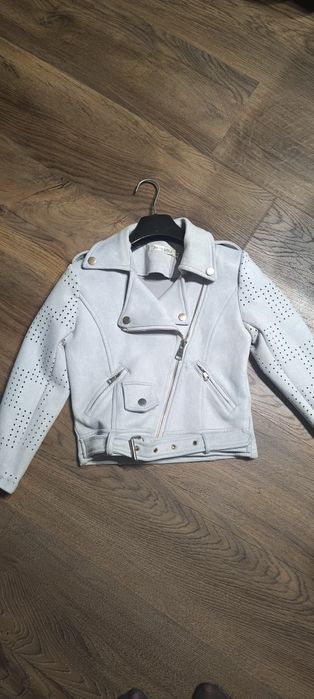 Zamszowa ramoneska dla dziewczynki