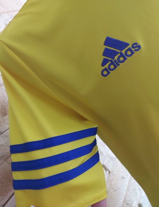 Oryginalna koszulka sportowa adidas Climalite żółta 2015 trening M