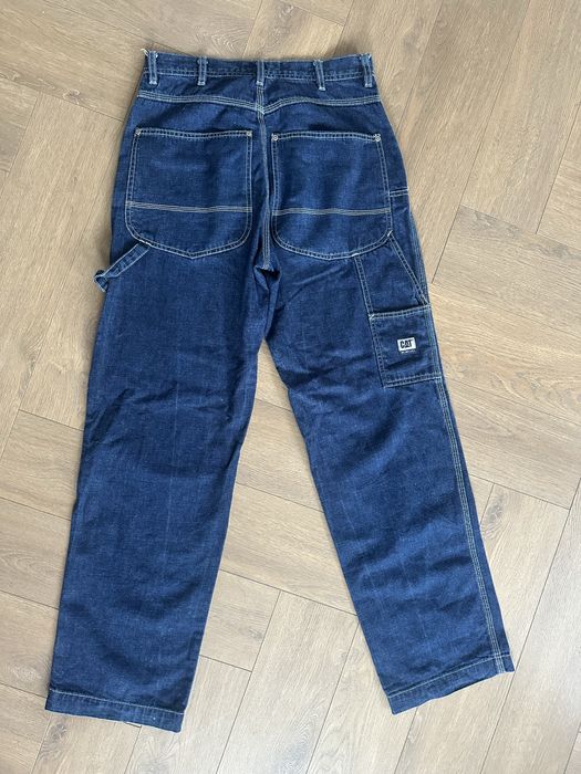Spodnie cat catepillar bojowki jeans jeansowe kieszenie