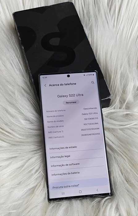 Samsumg S22 Ultra 256gb C/Garantia