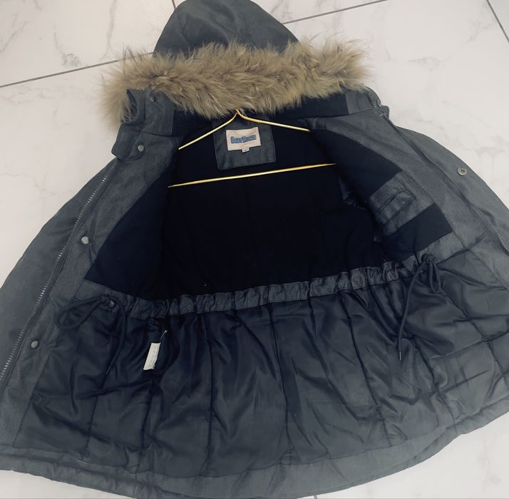 Зимова куртка натуральний мєх, вік 7-8 років