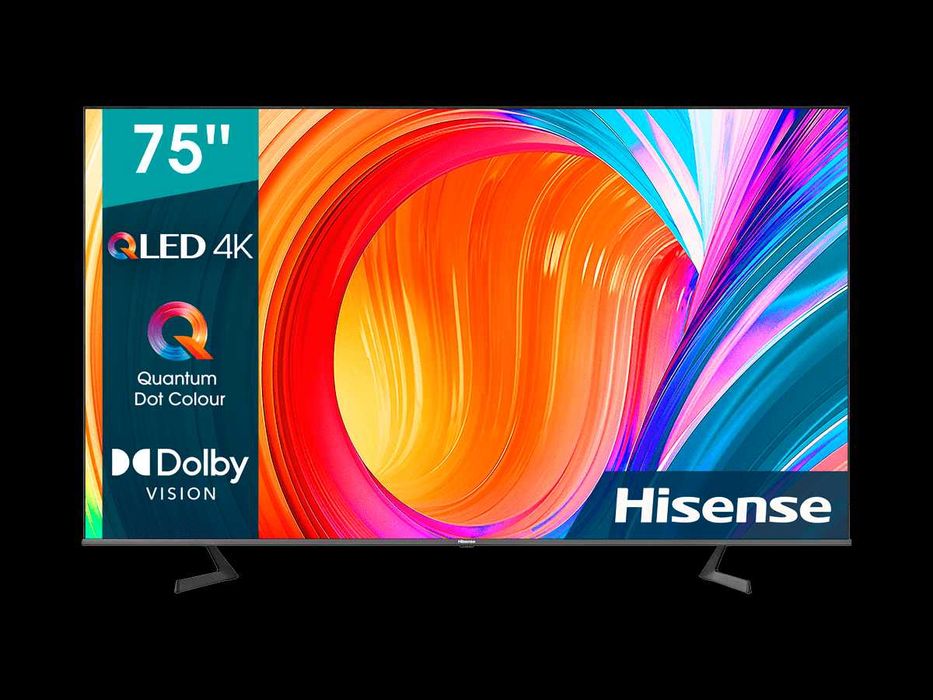 TV Hisense 75" QLED 4K (75A7GQ) - Completa ou Para Peças (Ecrã Estalado)