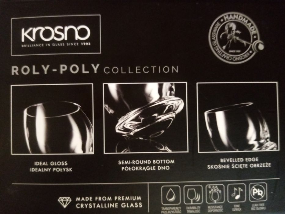 Szklank iKrosno komplet roly-poly