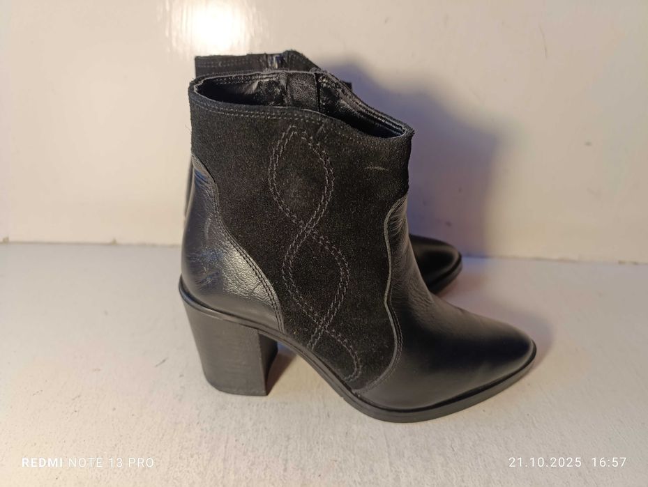 botki, kowbojki skórzane Lasocki