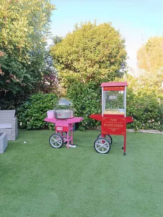 Aluguer de máquinas de pipocas ou algodão doce