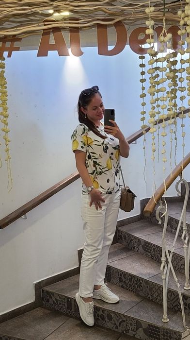 Белые джинсы Zara, 38 размер