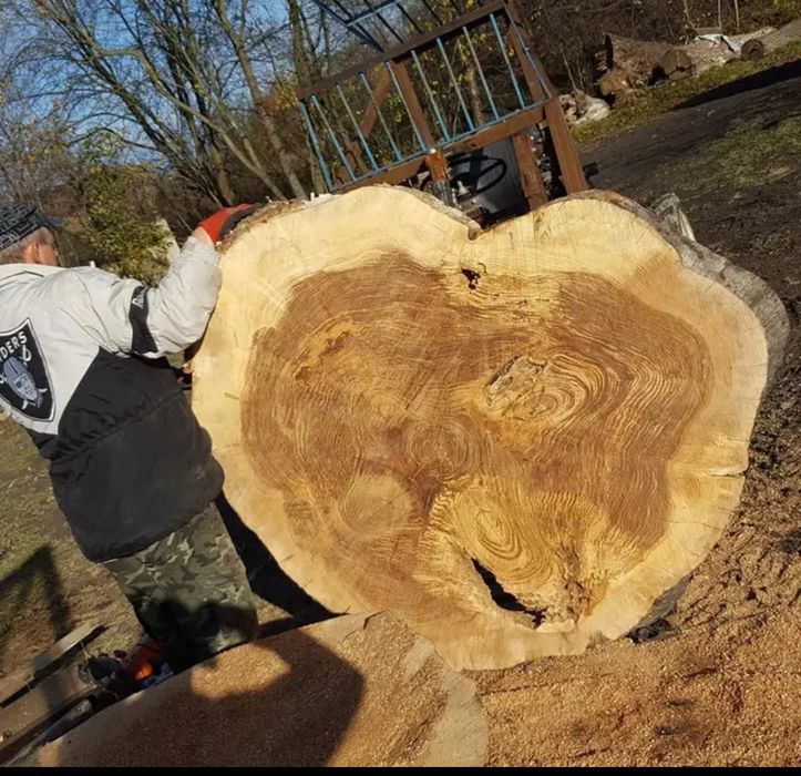 Ogromne plastry na stół lustro monolity orzech jesion czeczota klon
