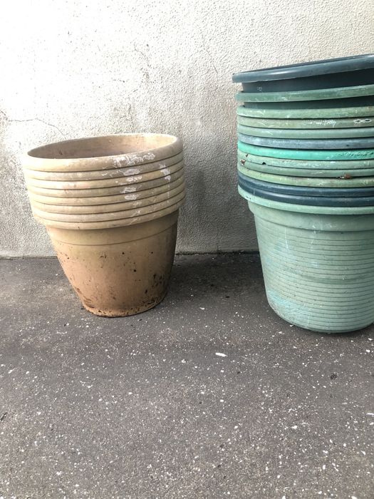 Vasos para plantas em plastico