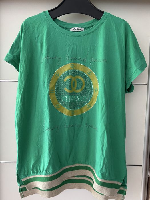 T-shirt damski zielony L/XL