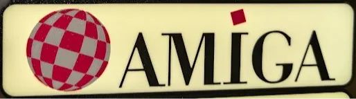 Caixa de Luz Luminosa Commodore Amiga Logo