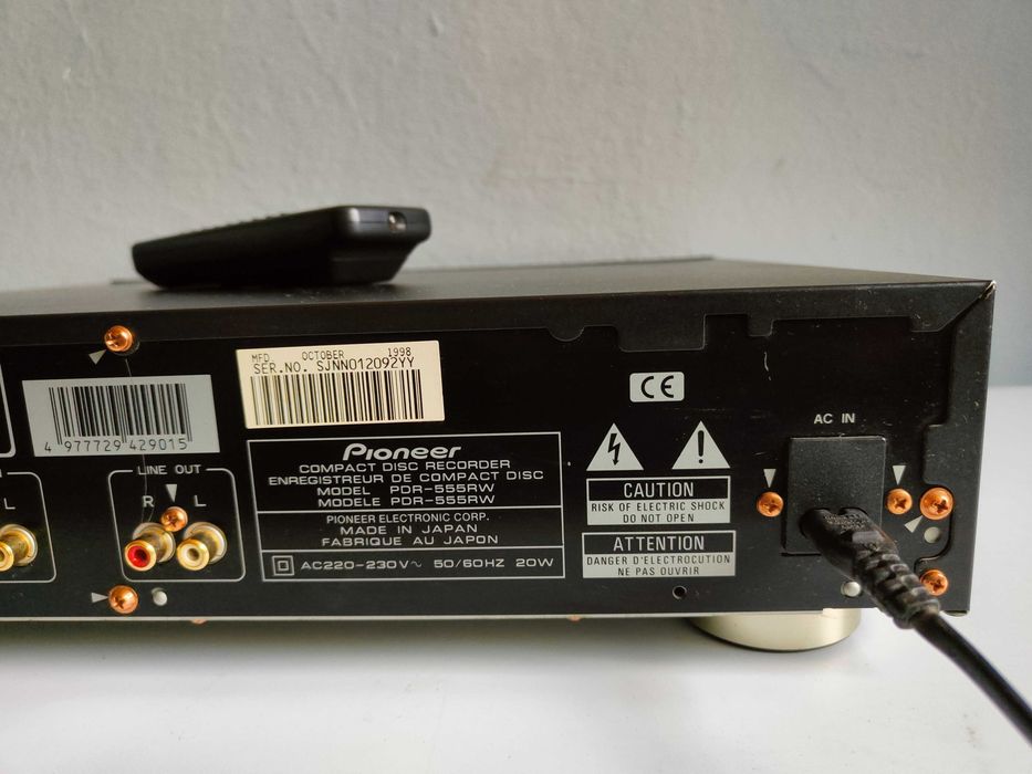 PIONEER PDR-555RW nagrywarka odtwarzacz CD z pilotem