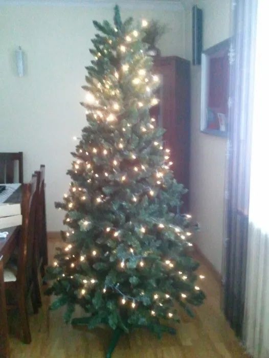 Choinka sztuczna zielona 220 gęsta