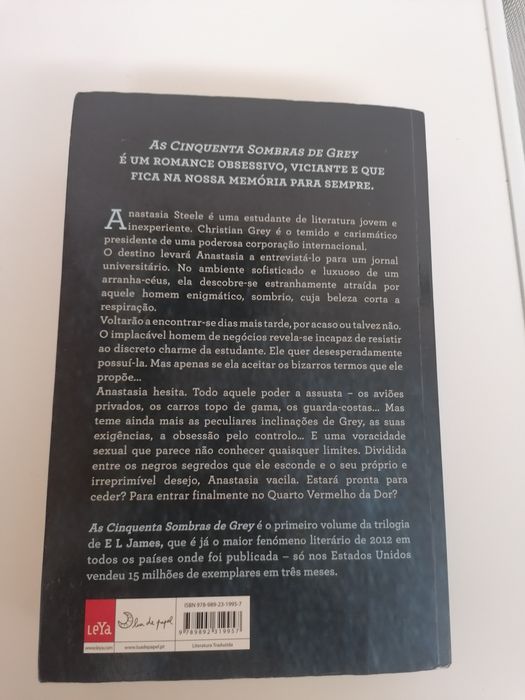 Livro "As 50 sombras de Grey"