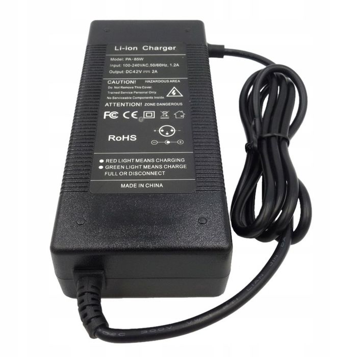ładowarka do hulajnogi xiaomi m365 pro pro2 42v 2a rca 8mm