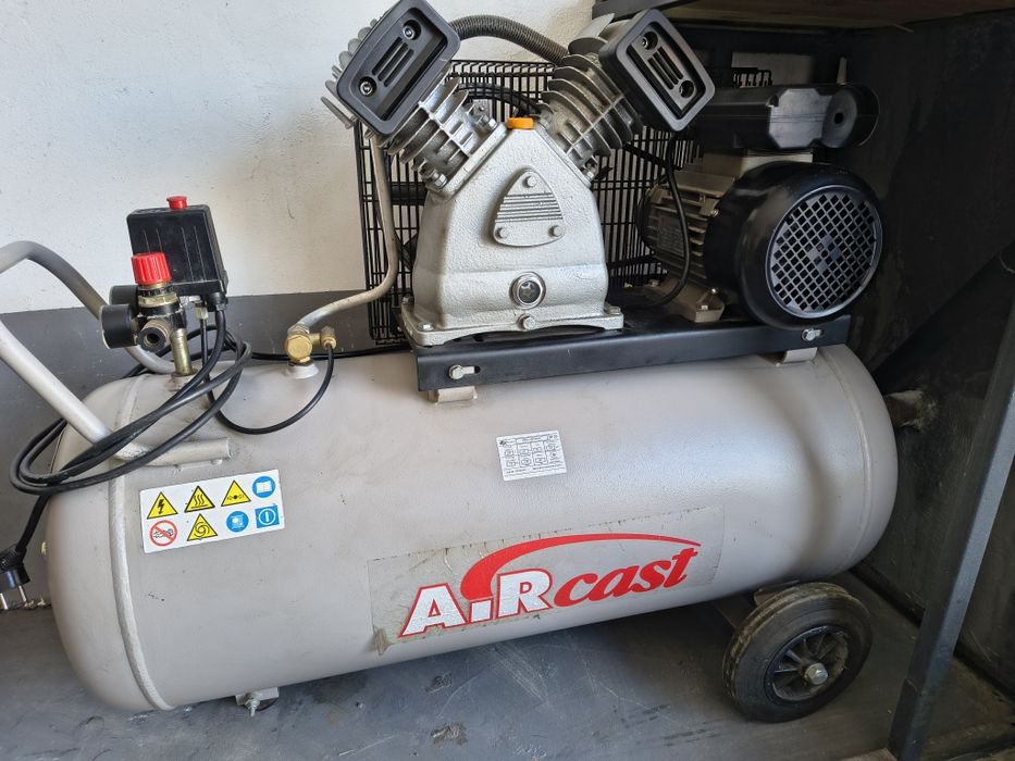 Компресор 2 поршневий з 100л ресивером Aircast СБ4/С-100.LB3(Білорусь)