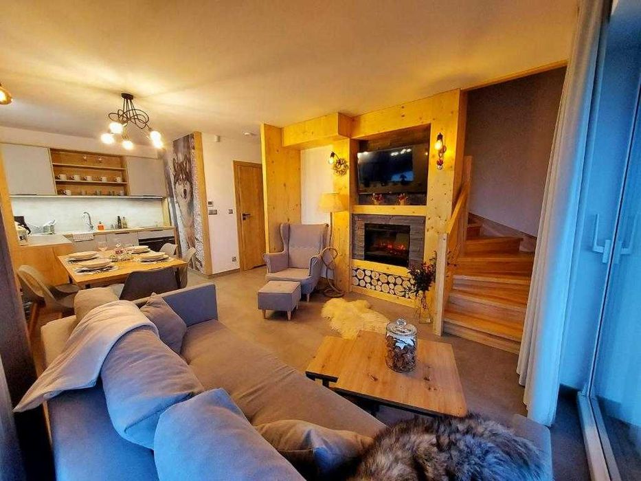 Domek z jacuzzi/widokiem/kominkiem/grillem/8 osobowy/Tatry BiałkaTatrz