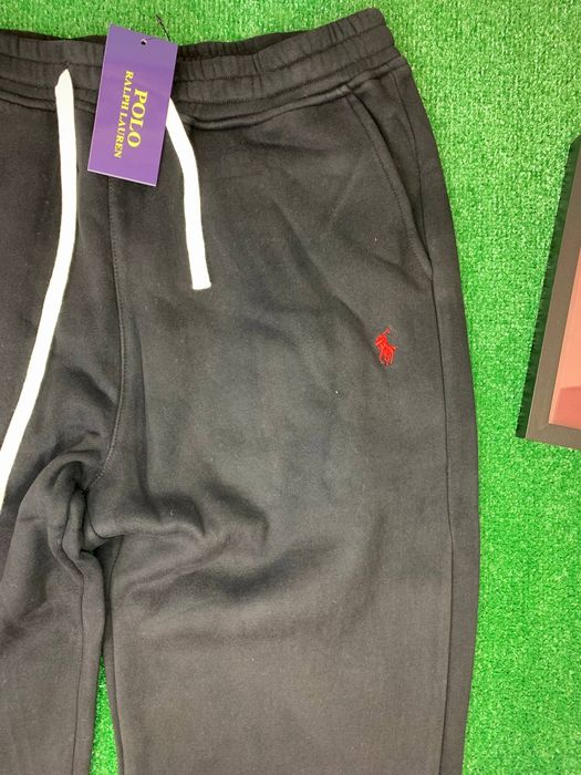 Штани Polo Ralph Lauren, поло ральф лаурен на зиму чорні