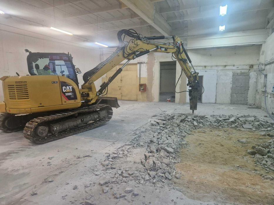 Wyburzenia rozbiórki budynków prace ziemne wywóz gruzu kucie skuwanie