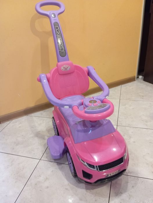 Jeździk pchacz chodzik - auto 3w1