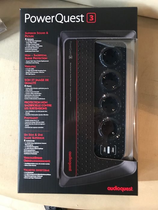 Сетевой фильтр AUDIOQUEST PowerQuest 2 Shuko,3 Shuco,Niagara
