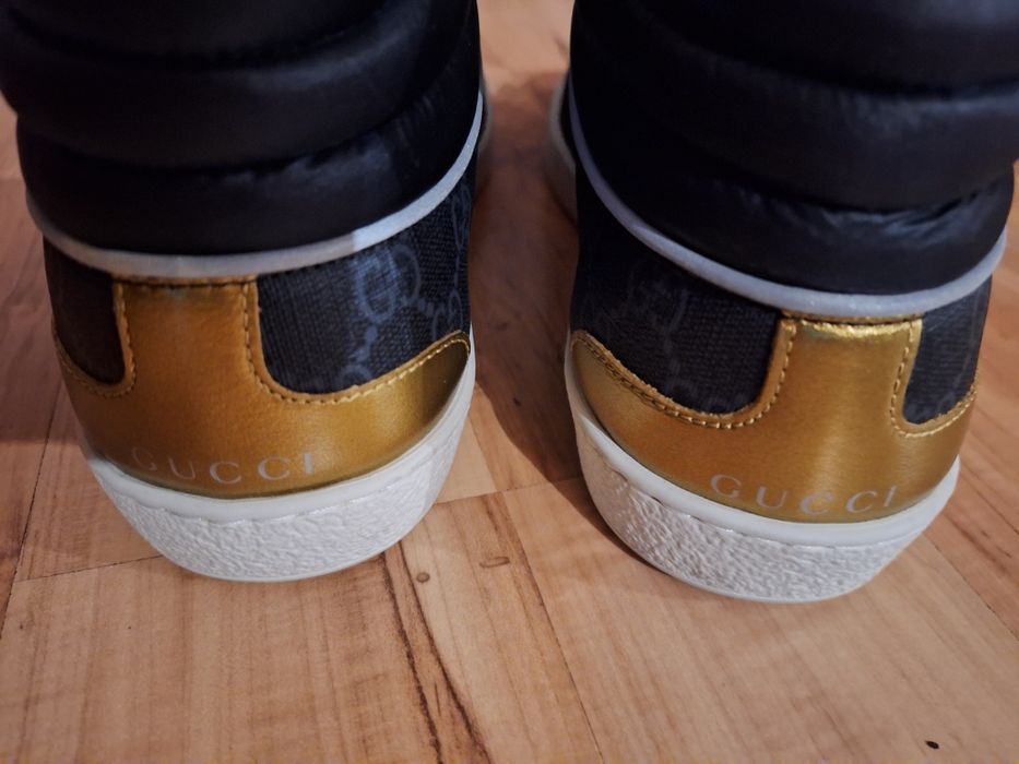 Nowe męskie sneakersy GUCCI gg supreme high top rozmiar 9.5 43.5 EUR