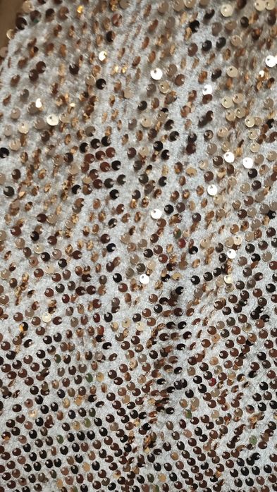 Wyprzedaż sukienka cekinowa zlota