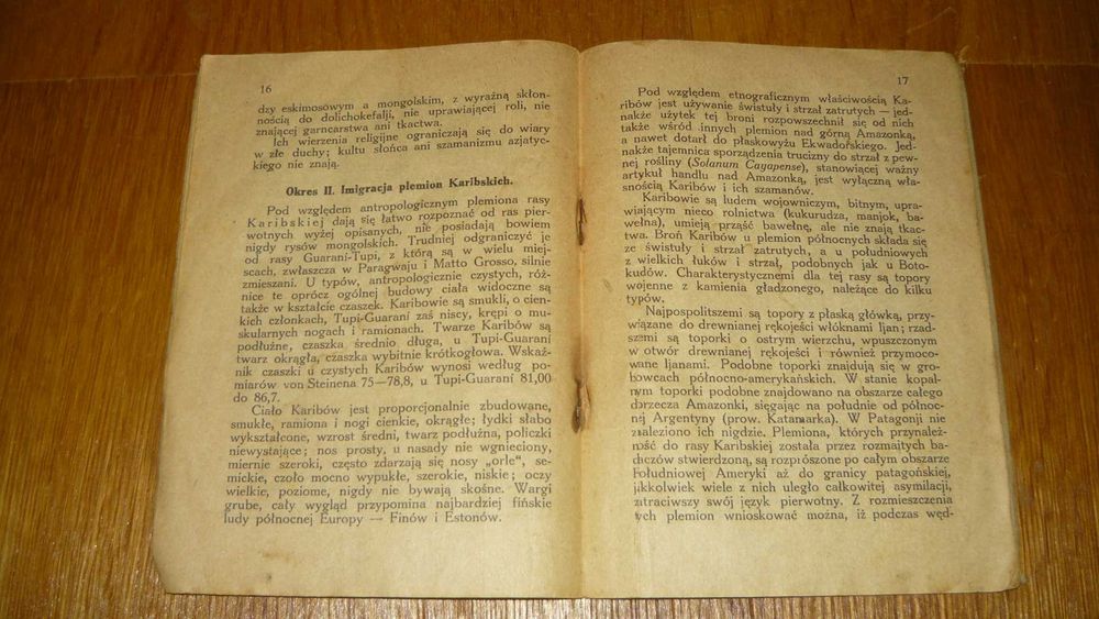 O Indjanach Południowej Ameryki, 1924 r. Józef Siemiradzki przedwojenna stara książka geograficzna antropologiczna