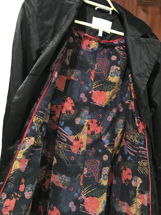 Casaco preto comprido marca Ana Sousa