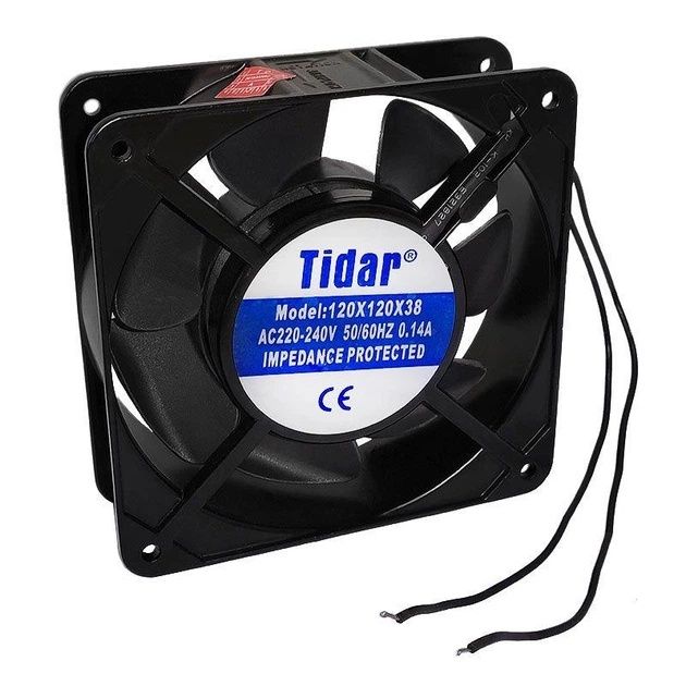 Вентилятор осевий Tidar 120х120х38 мм (AC 220–240V / 25 Вт)  
​Опис товару: