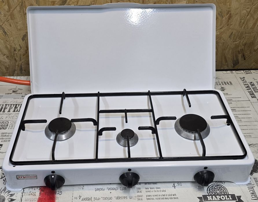 Kuchenka gazowa Mastercook 3 palniki propan butan  zestaw