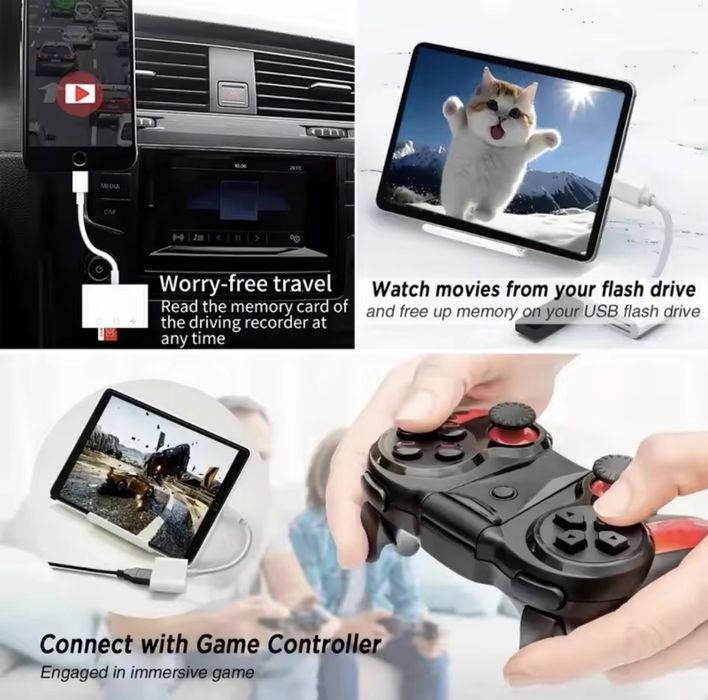 USB-C кардрідер 3-в-1 (SD / microSD / USB)