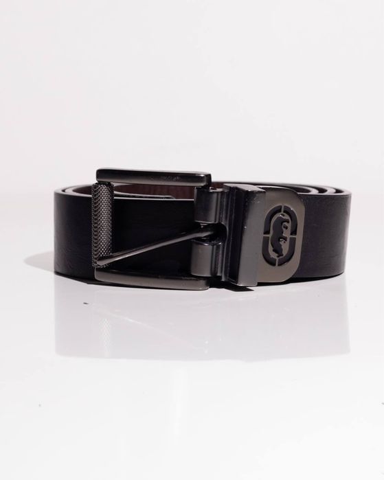 ECKO UNLTD REVERSIBLE roller buckle black brown