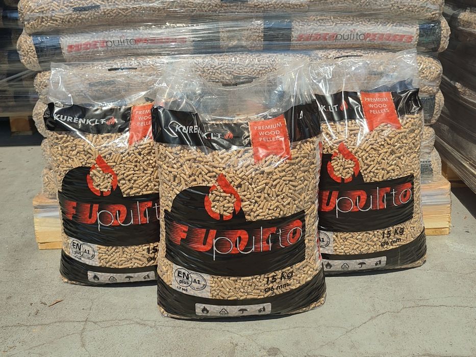 Pellet certyfikowany FUOCO 19MJ ENplus A1 klasa Premium Plus 0,4% popiół Dostawa gratis
