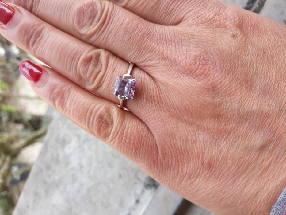 Solitário em prata Pandora