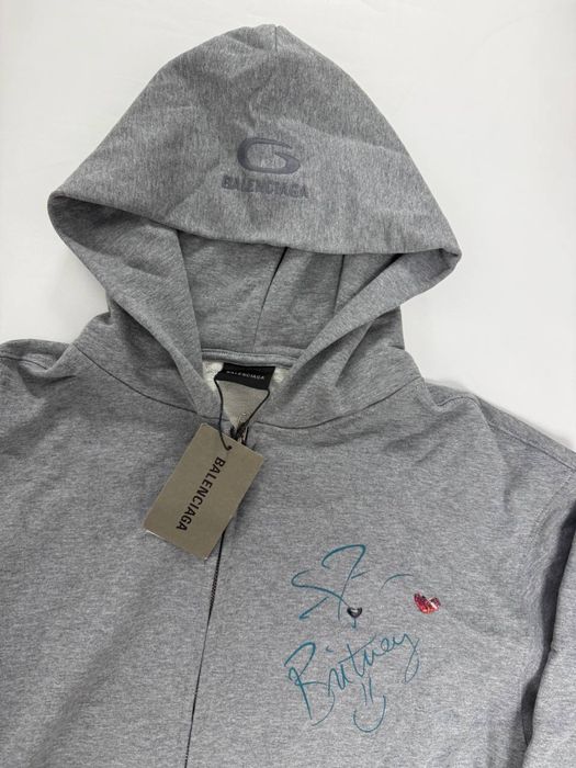 зип худи Balenciaga grey britney spiirs M L