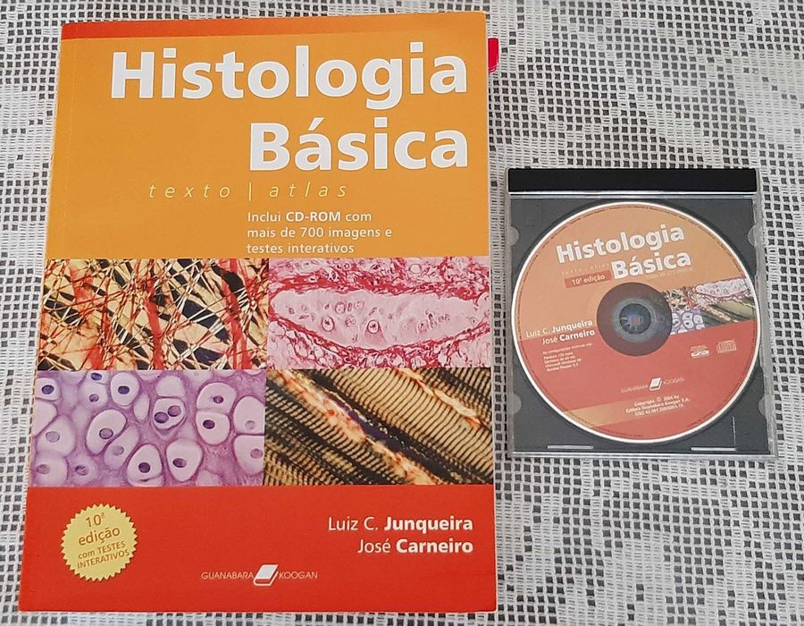 Livro "Histologia Básica", Junqueira 10ª Ed - inclui CD