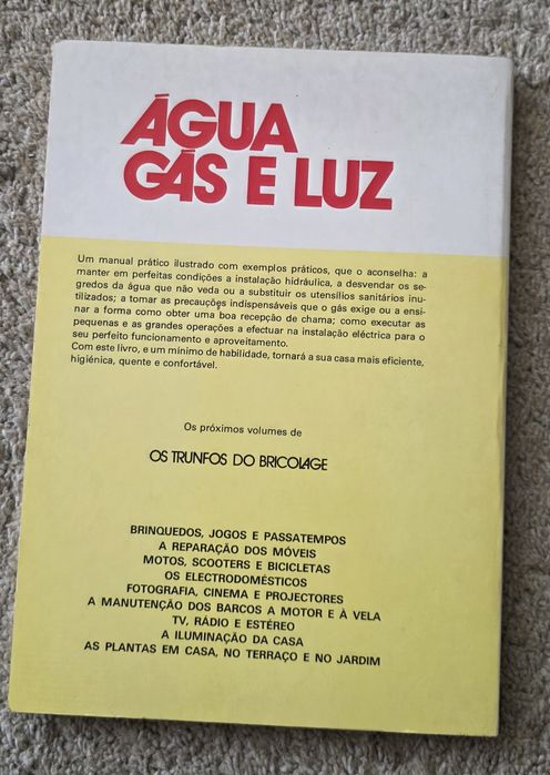 Livro Agua, Gás e Luz
