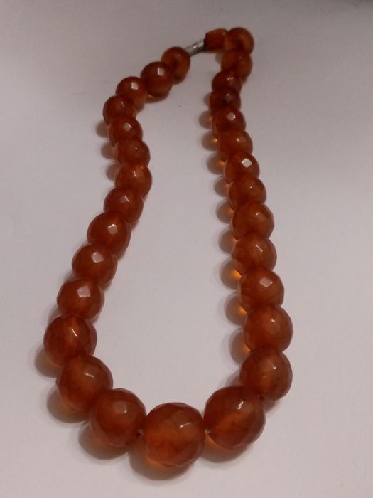 Граньоні буси янтар, вінтаж намисто бруштин