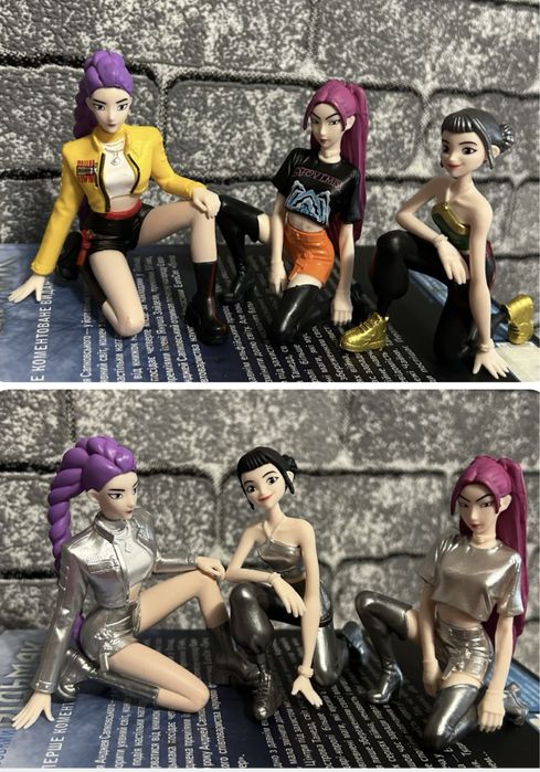 Колекційні фігурки  Kpop demon hunters Зоі, Румі та Міра