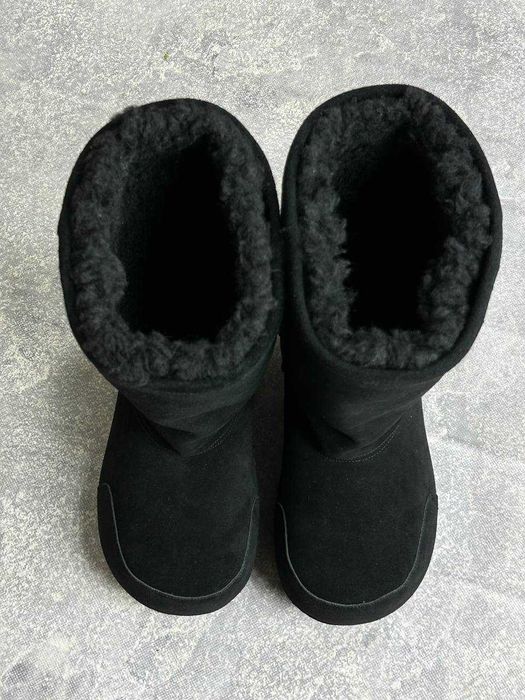 BALENCIAGA ALASKA High Fur Boots black ботинки чоботи чорні сапожки