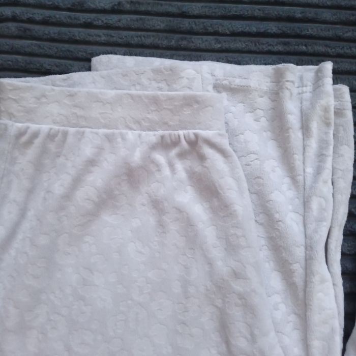 Ciepła piżama damska M szara