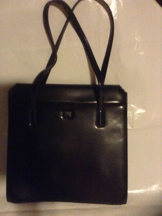 Mala preta de senhora rectangular