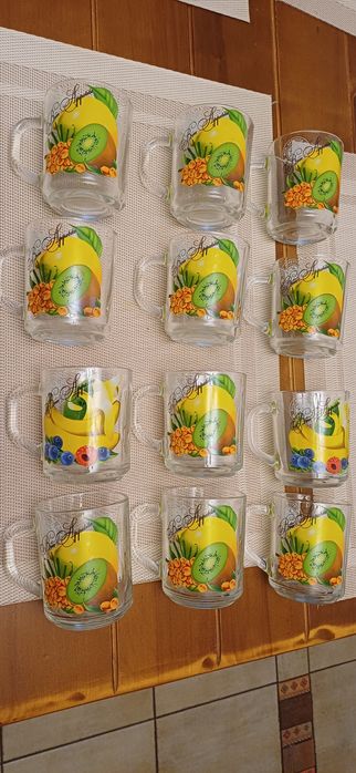 Чашки стеклянные набор 6, 12 шт