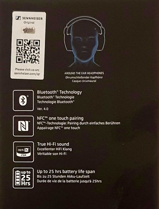 Auscultadores Sennheiser HD 4.50BTNC Wireless.