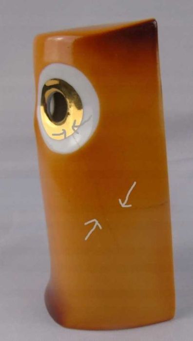 Sowa unikatowa figurka Ćmielów proj. Iwp