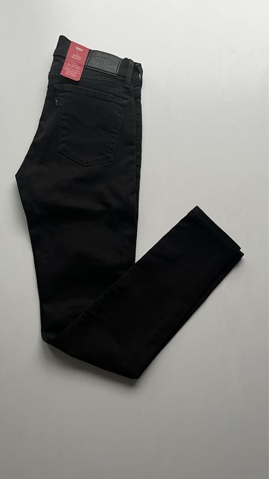 Levi’s 710 super skinny czarne nowe jeansy W27 L32
