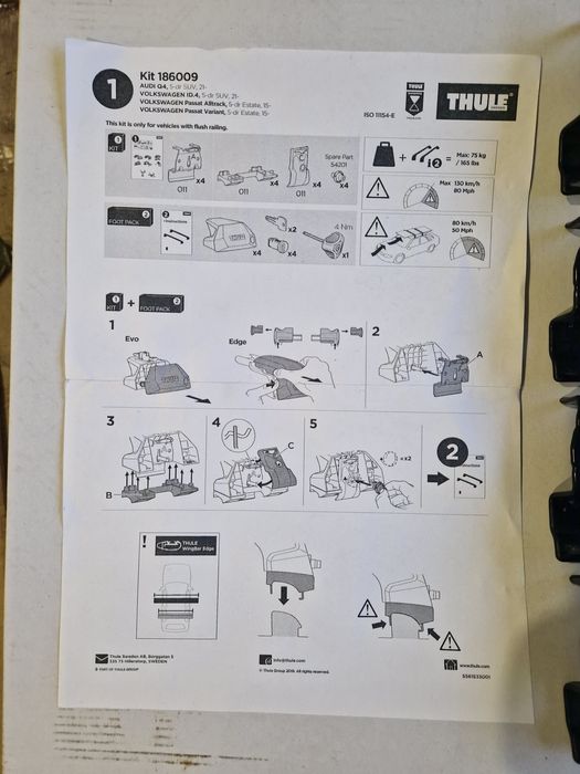 Монтажний комплект Thule Kit 186009